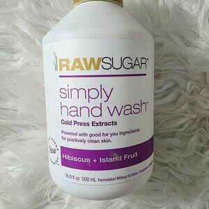 Unused RawSugar Simply Hand Wash, Cold Press Extracts, Hibiscus+Island Fruit